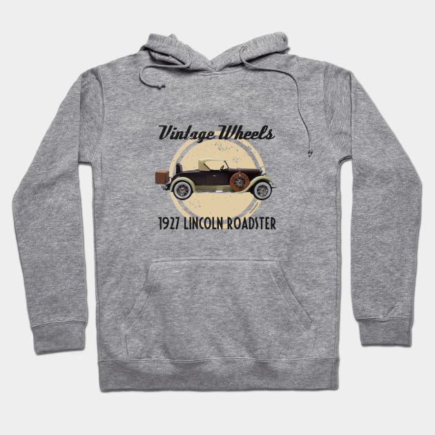 Vintage Wheels - Lincoln Roadster Hoodie by DaJellah